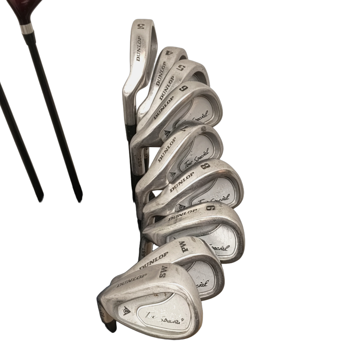 Venstre Dunlop Tour Special Komplet Sæt Med Bag / 3-PW+SW / Flex Regular / Grafit [model:birefnet-general] [bg:handrolled]
