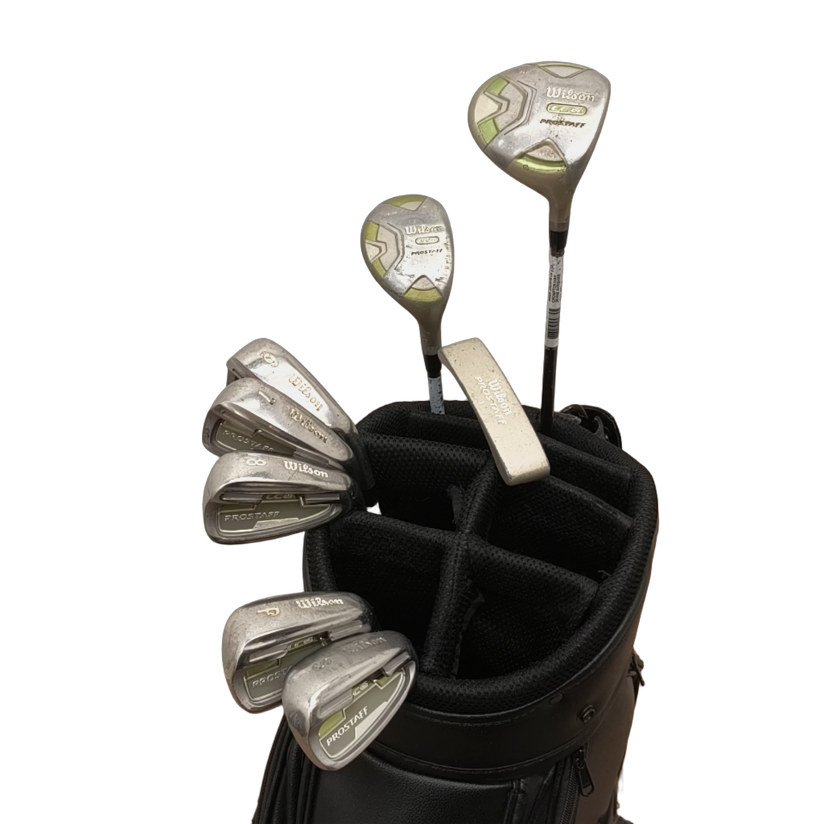 Wilson Prostaff LCG Komplet Sæt Uden Bag / 6-8+PW+SW / Flex Ladies / Grafit [model:birefnet-general] [bg:handrolled]