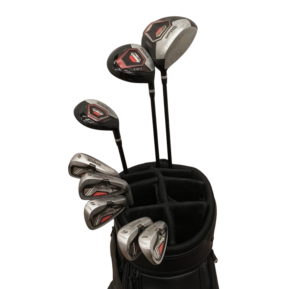 Wilson Staff Prostaff HDX Komplet Sæt Uden Bag / 6-PW / Flex Regular / Grafit [model:birefnet-general] [bg:handrolled]