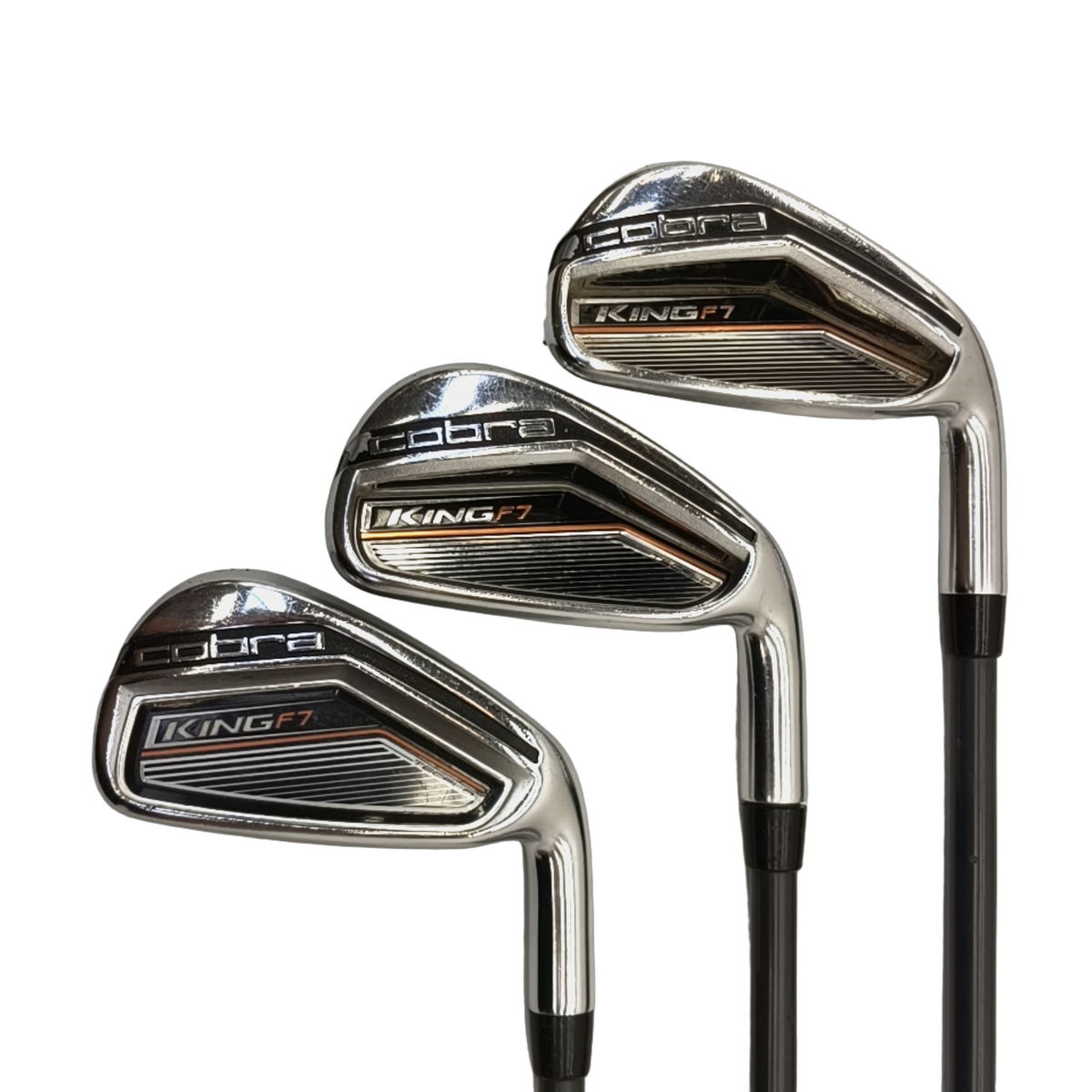 Cobra King F7 Jernsæt / 5-7i+9i+PW+SW / Flex Regular / Grafit [model:birefnet-general] [bg:handrolled]