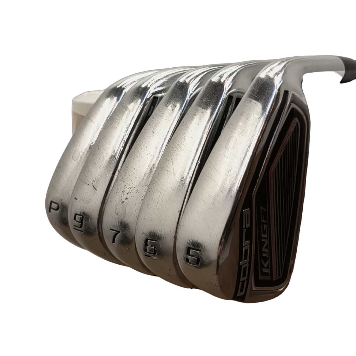 Cobra King F7 Jernsæt / 5-7i+9i+PW+SW / Flex Regular / Grafit [model:birefnet-general] [bg:handrolled]