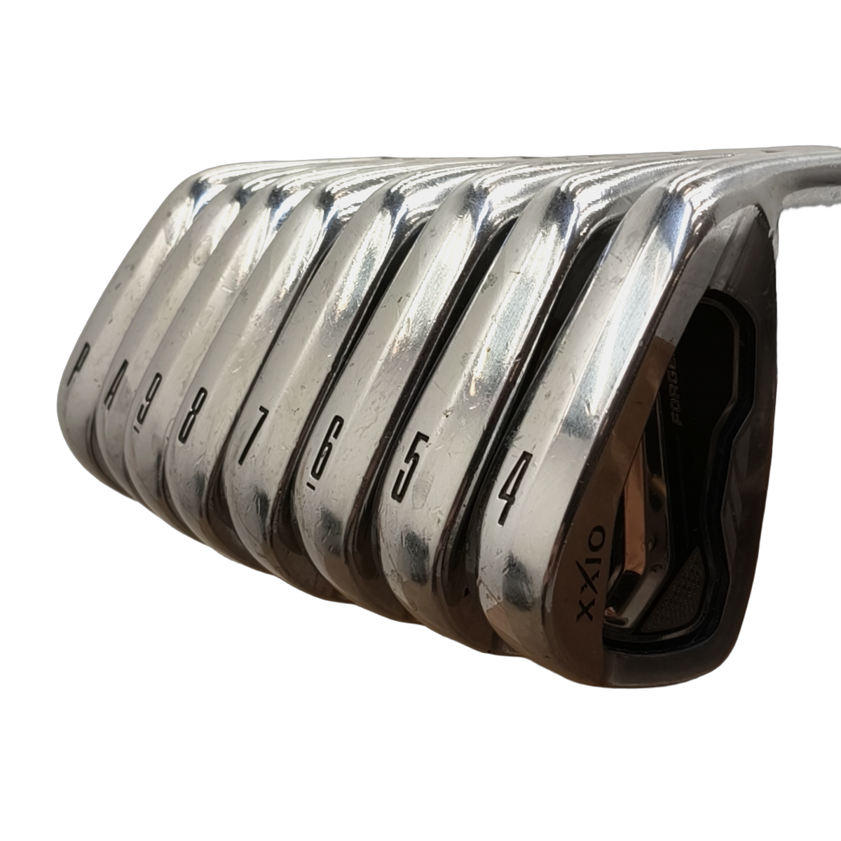 XXIO Forged Jernsæt / 4-PW+AW  / Flex Stiff / Stål [model:birefnet-general] [bg:handrolled]