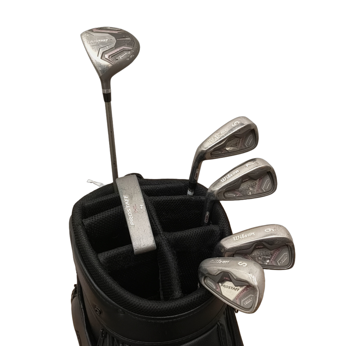 Venstre Wilson Prostaff HL Komplet Sæt Uden Bag / 5i+7i+9i+SW / Flex Ladies / Grafit [model:birefnet-general] [bg:handrolled]