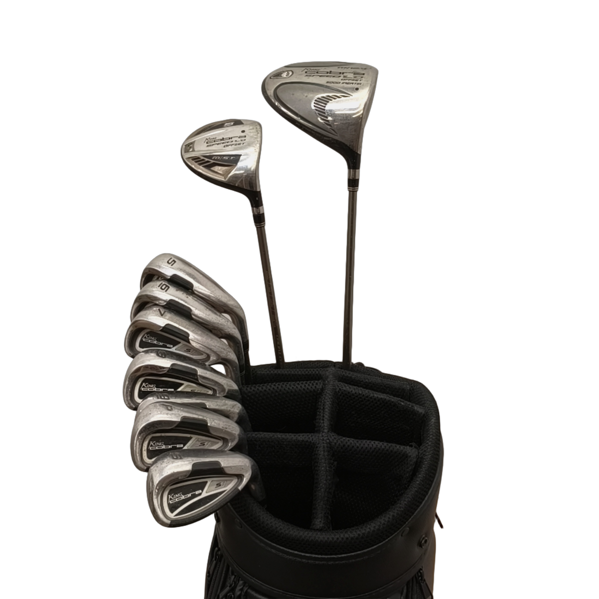Cobra King S9 Komplet Sæt Uden Bag / 5-PW+SW / Flex A-flex / Grafit [model:birefnet-general] [bg:handrolled]