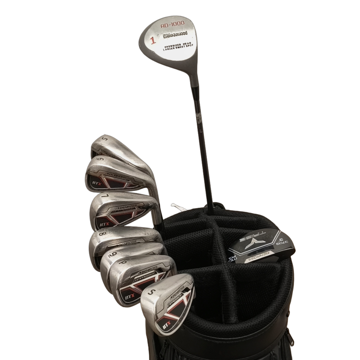 Ben Ross HTX Komplet Sæt Uden Bag / 5-PW+SW / Flex Stiff / Stål [model:birefnet-general] [bg:handrolled]