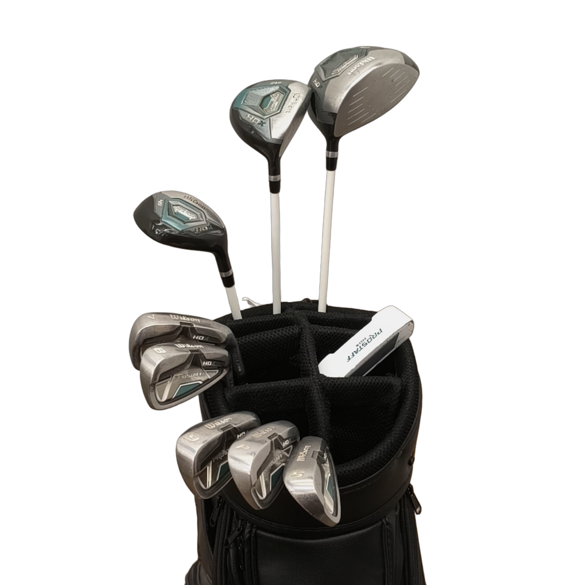 Wilson Staff Prostaff HDX Komplet Sæt Uden Bag / 7-PW+SW / Flex Ladies / Grafit [model:birefnet-general] [bg:handrolled]