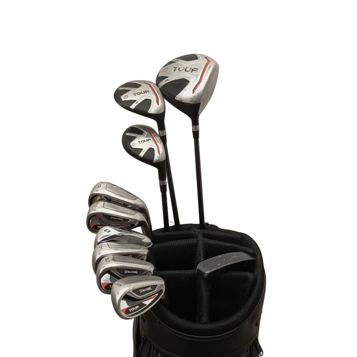 Spalding Tour  Komplet Sæt Uden Bag / 6-PW+SW / Flex Regular / Grafit [model:birefnet-general] [bg:handrolled]