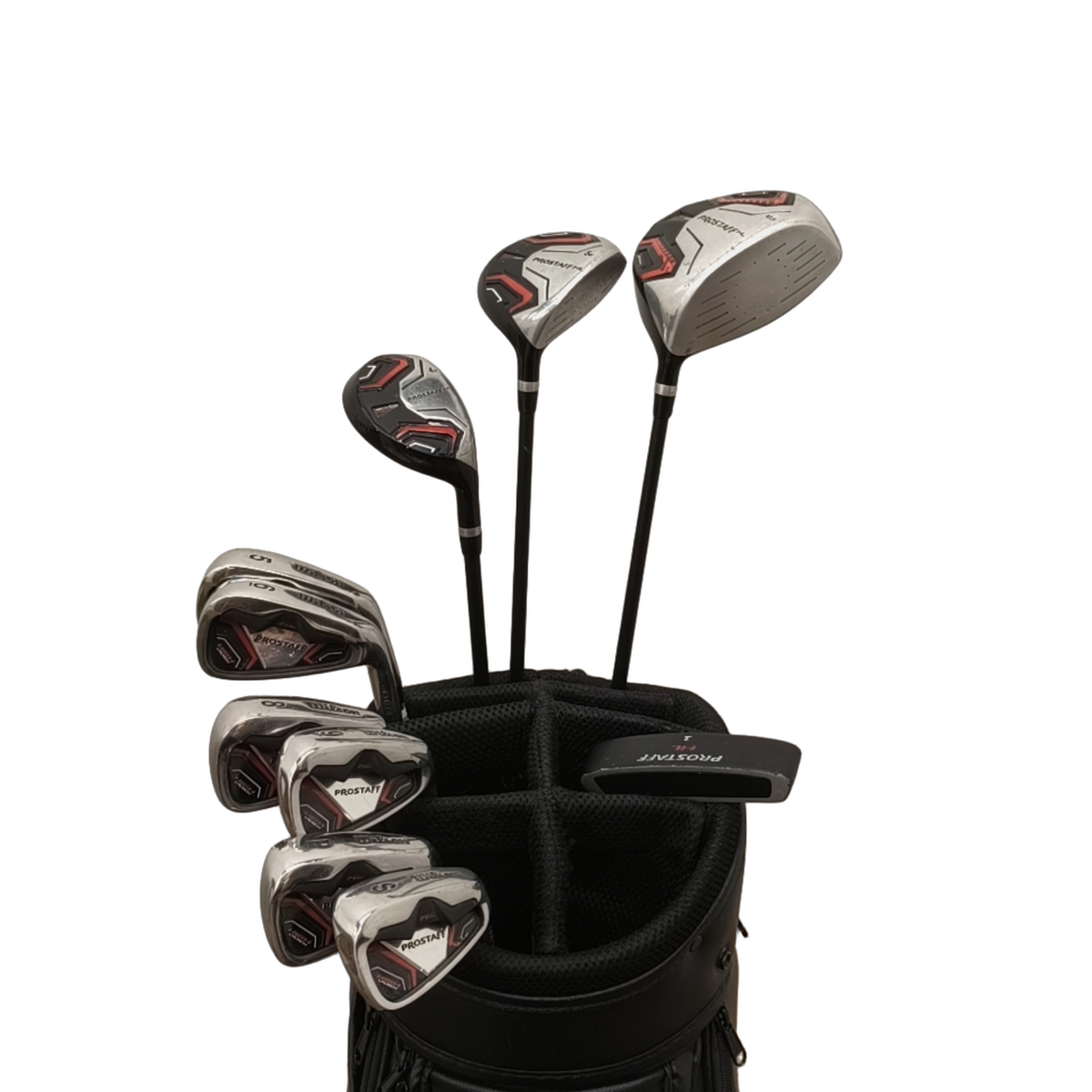Wilson Prostaff HL Komplet Sæt Uden Bag / 5-6i+8i-PW+sw / Flex Uniflex / Stål [model:birefnet-general] [bg:handrolled]
