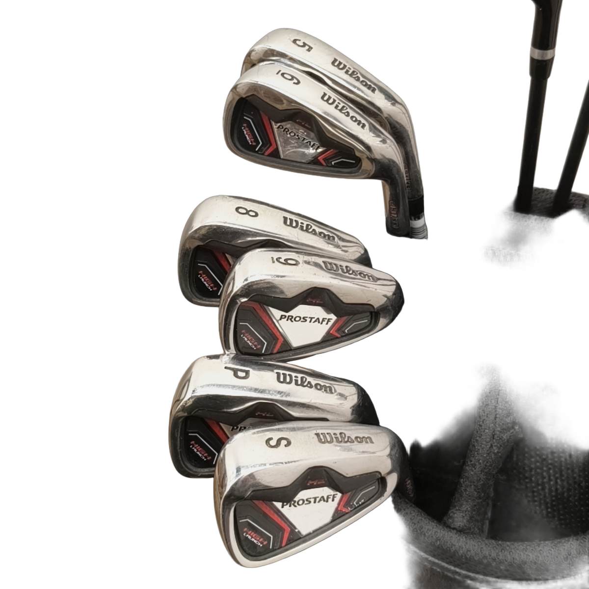 Wilson Prostaff HL Komplet Sæt Uden Bag / 5-6i+8i-PW+sw / Flex Uniflex / Stål [model:birefnet-general] [bg:handrolled]