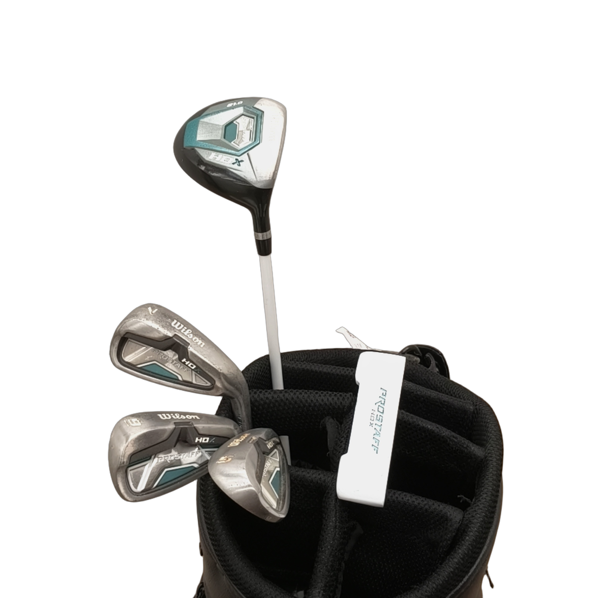 Wilson Prostaff HDX Komplet Sæt Uden Bag / 7i+9i+Sw / Flex Ladies / Grafit [model:birefnet-general] [bg:handrolled]