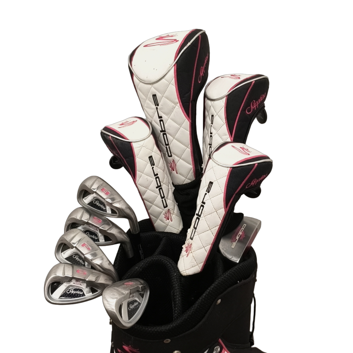 Cobra Sapphice Complete Set with Bag / 8-PW+GW+SW / Flex Ladies / Graphite [model:birefnet-general] [bg:handrolled]