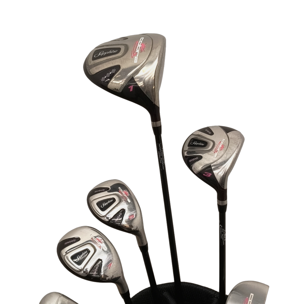 Cobra Sapphice Complete Set with Bag / 8-PW+GW+SW / Flex Ladies / Graphite [model:birefnet-general] [bg:handrolled]