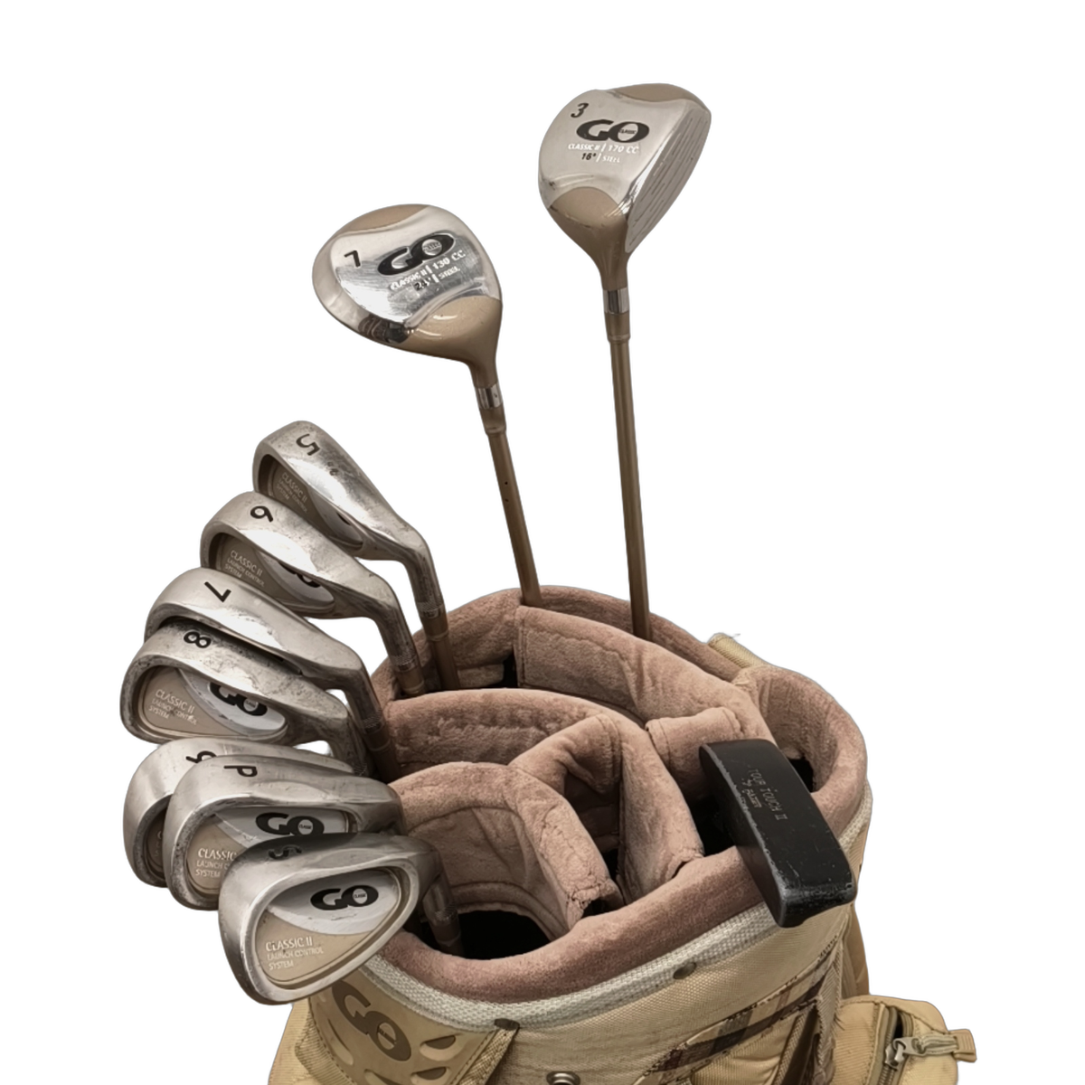 GO Classic II Complete Set With Bag / 5-PW+SW / Flex Ladies / Graphite [model:birefnet-general] [bg:handrolled]