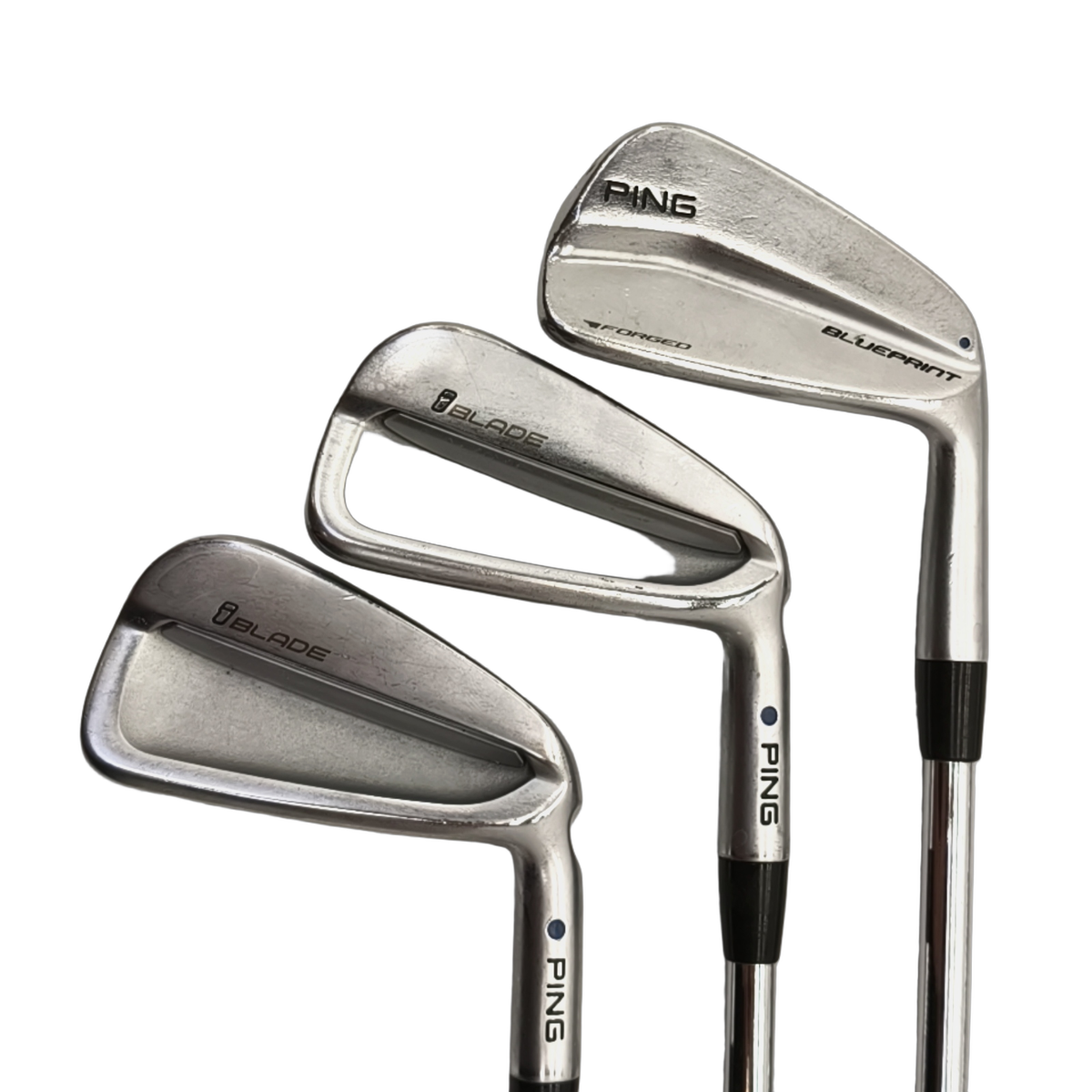 PING Iblade / Blueprint Jernsæt / 3-9i / Flex X-Stiff / Stål [model:birefnet-general] [bg:handrolled]