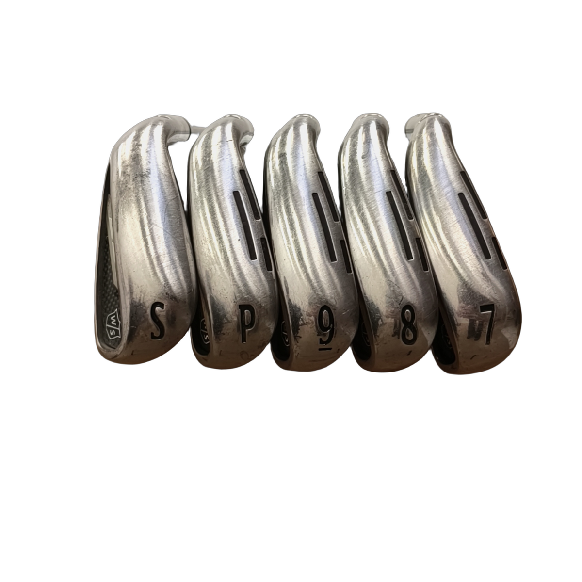 Venstre Wilson Staff D9 Jernsæt / 7-PW+SW / Flex Ladies / Grafit [model:birefnet-general] [bg:handrolled]