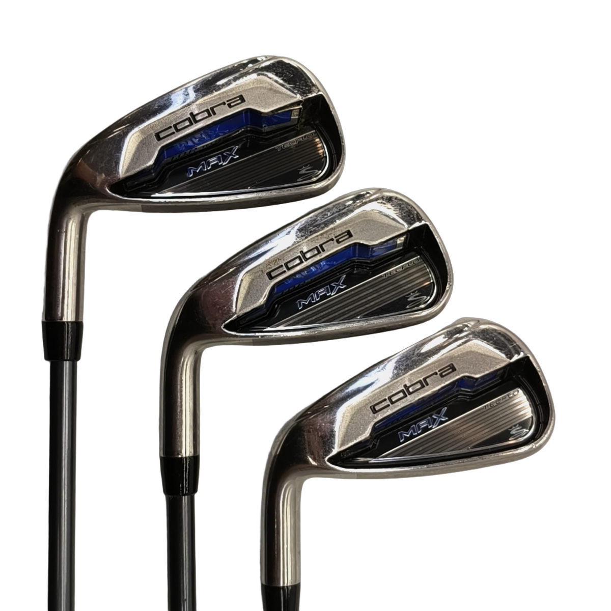 Venstre Cobra Max TecFlo Jernsæt / 5-PW+GW / Flex A-flex / Grafit [model:birefnet-general] [bg:handrolled]