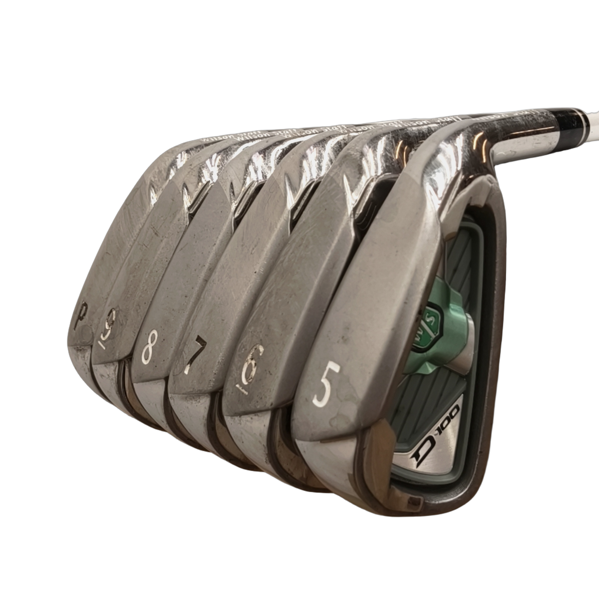 Wilson Staff D100 Jernsæt / 5-PW / Flex Ladies / Grafit [model:birefnet-general] [bg:handrolled]