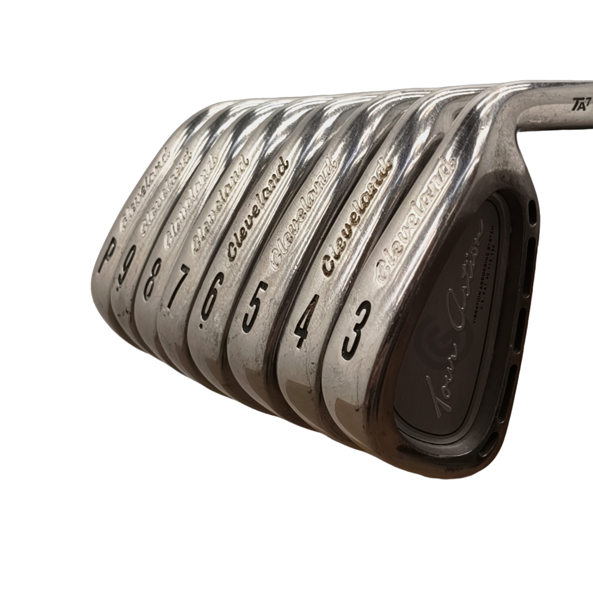 Cleveland TA7 Jernsæt / 4-PW / Flex Stiff / Stål [model:birefnet-general] [bg:handrolled]