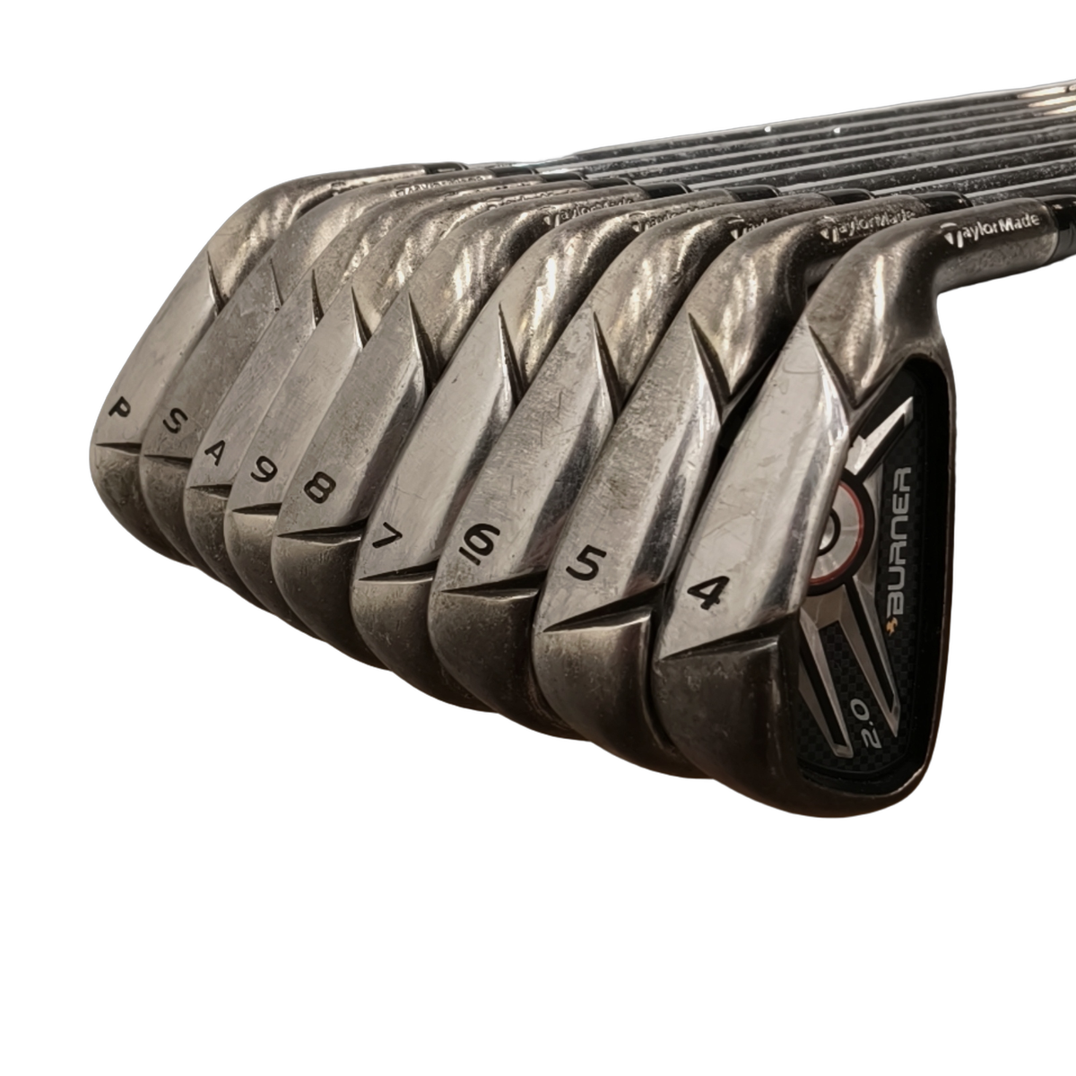 TaylorMade Burner 2.0 Jernsæt / 4-PW+AW+SW / Flex Regular / Stål [model:birefnet-general] [bg:handrolled]