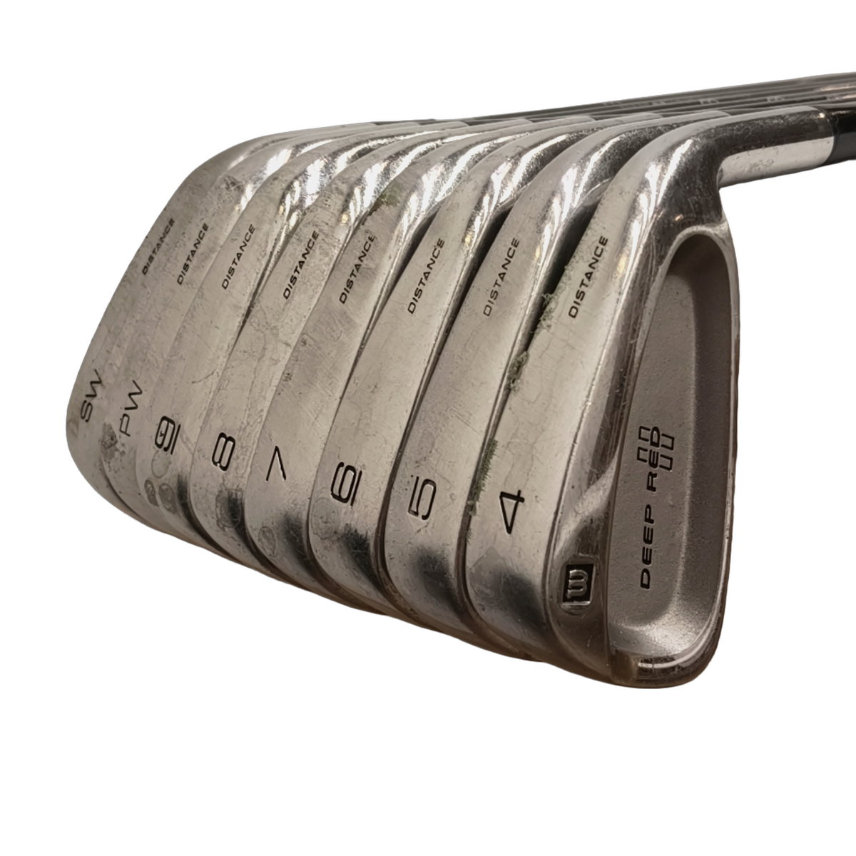 Wilson Deep Red II Iron Set / 4-PW+SW / Flex Ladies / Graphite [model:birefnet-general] [bg:handrolled]