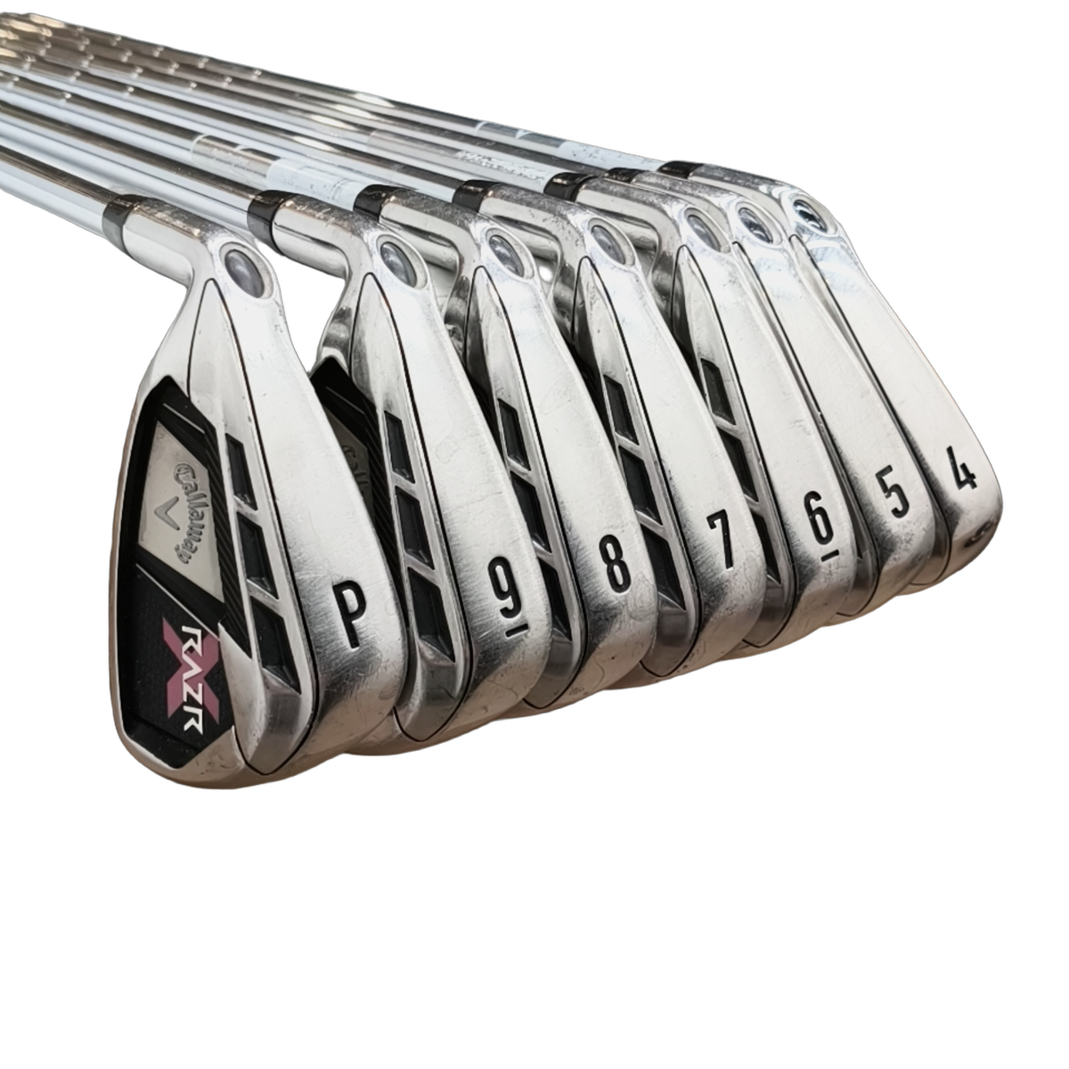 Venstre Callaway Razr X Jernsæt / 4-PW / Flex Uniflex / Stål [model:birefnet-general] [bg:handrolled]
