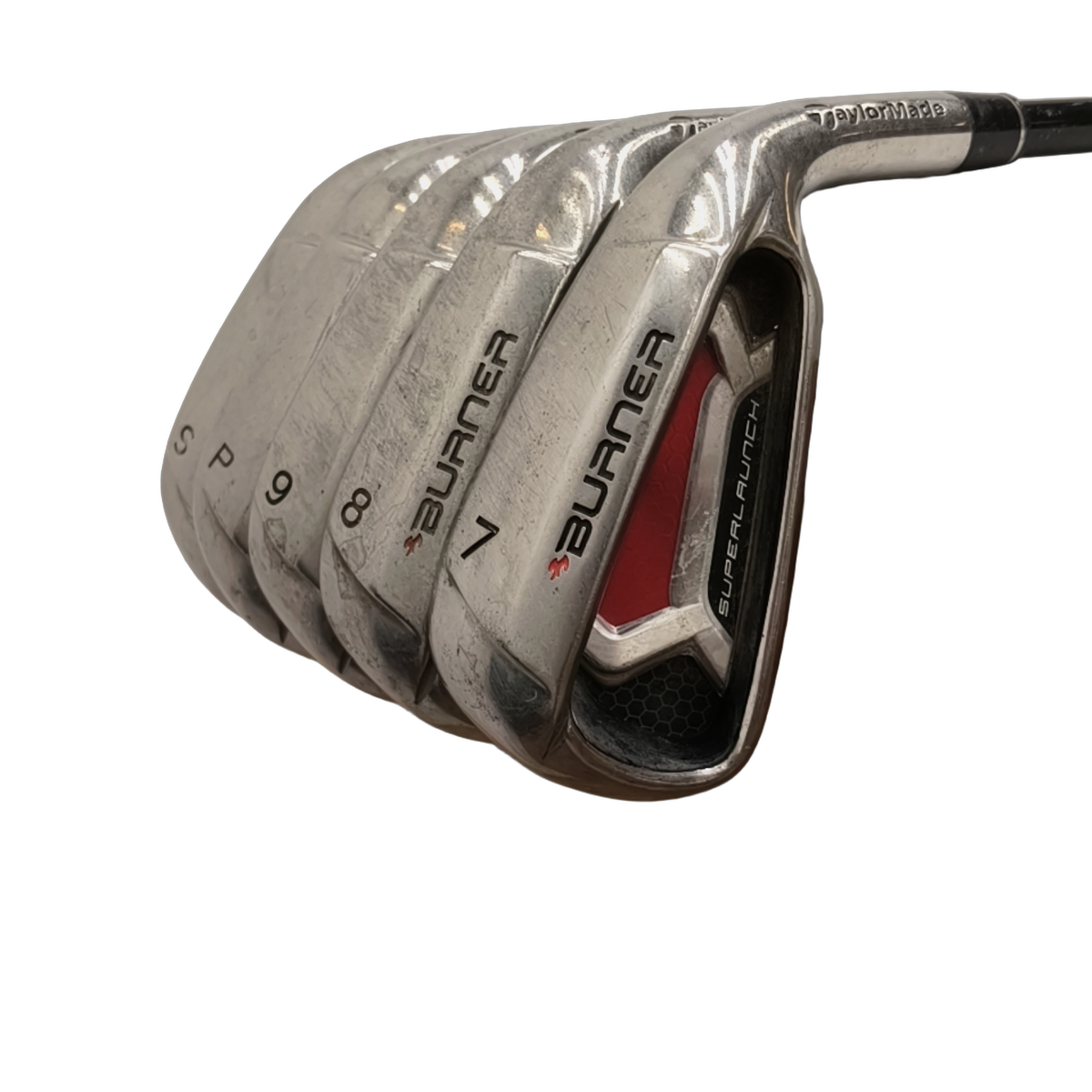 TaylorMade Burner Superlaunch Jernsæt / 7-PW+SW / Flex Regular / Grafit [model:birefnet-general] [bg:handrolled]