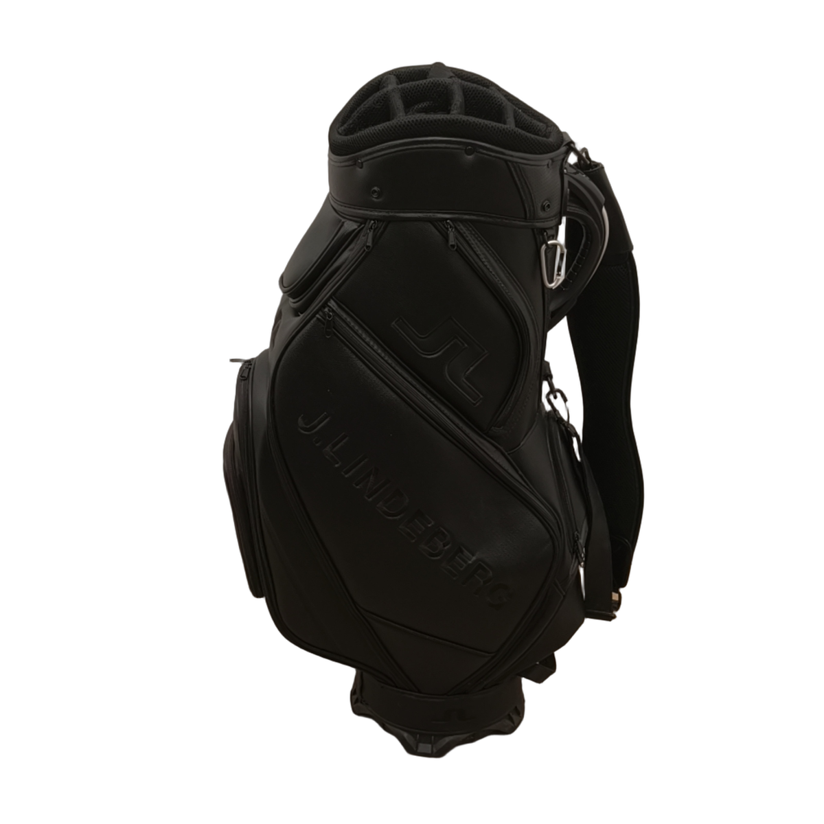 J. Lindeberg Bolsa de golf de cuero / 8-Way / Negro [model:birefnet-general] [bg:handrolled]