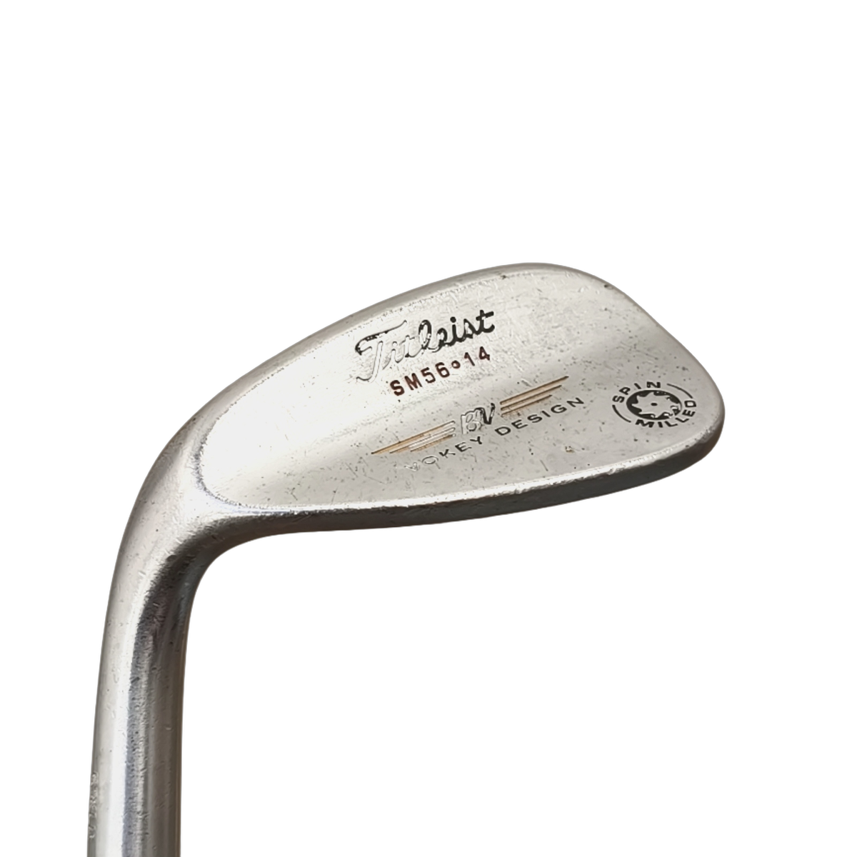 Left Titleist Vokey Wedge / Flex Wedge / 56/14 [model:birefnet-general] [bg:handrolled]
