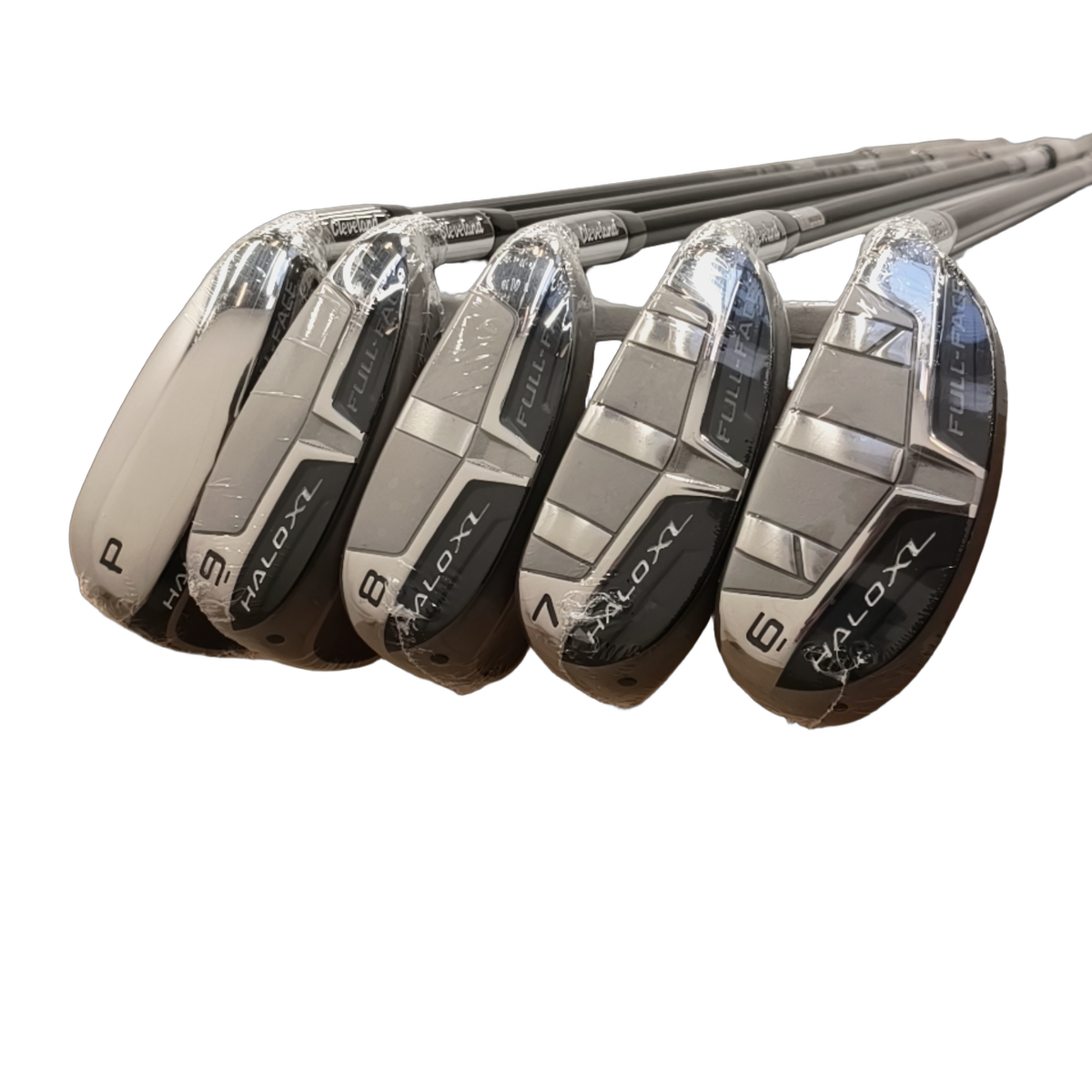 Cleveland Halo XL Full-Face Jernsæt / 6-PW / Flex Regular / Grafit [model:birefnet-general] [bg:handrolled]