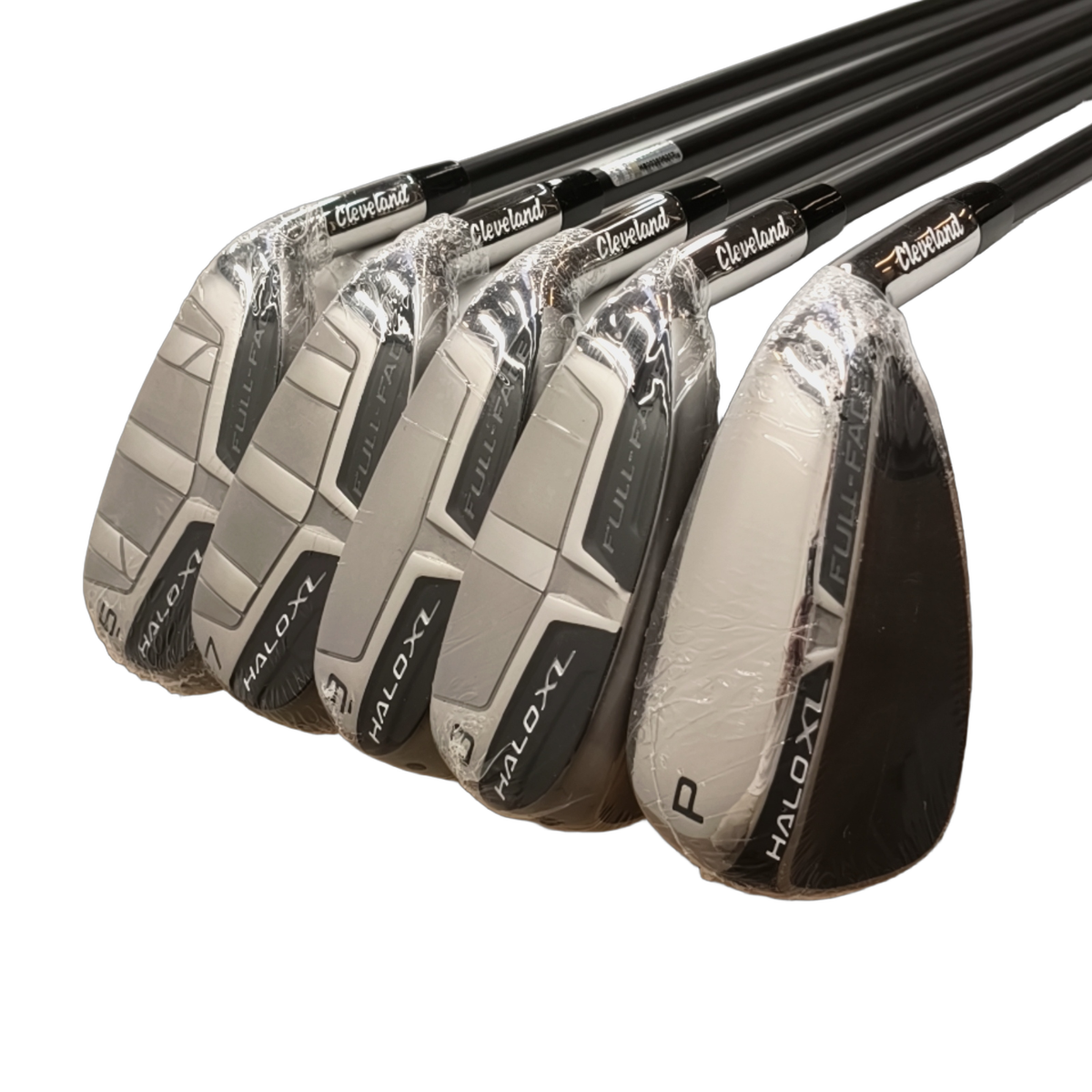 Cleveland Halo XL Full-Face Jernsæt / 6-PW / Flex Regular / Grafit [model:birefnet-general] [bg:handrolled]