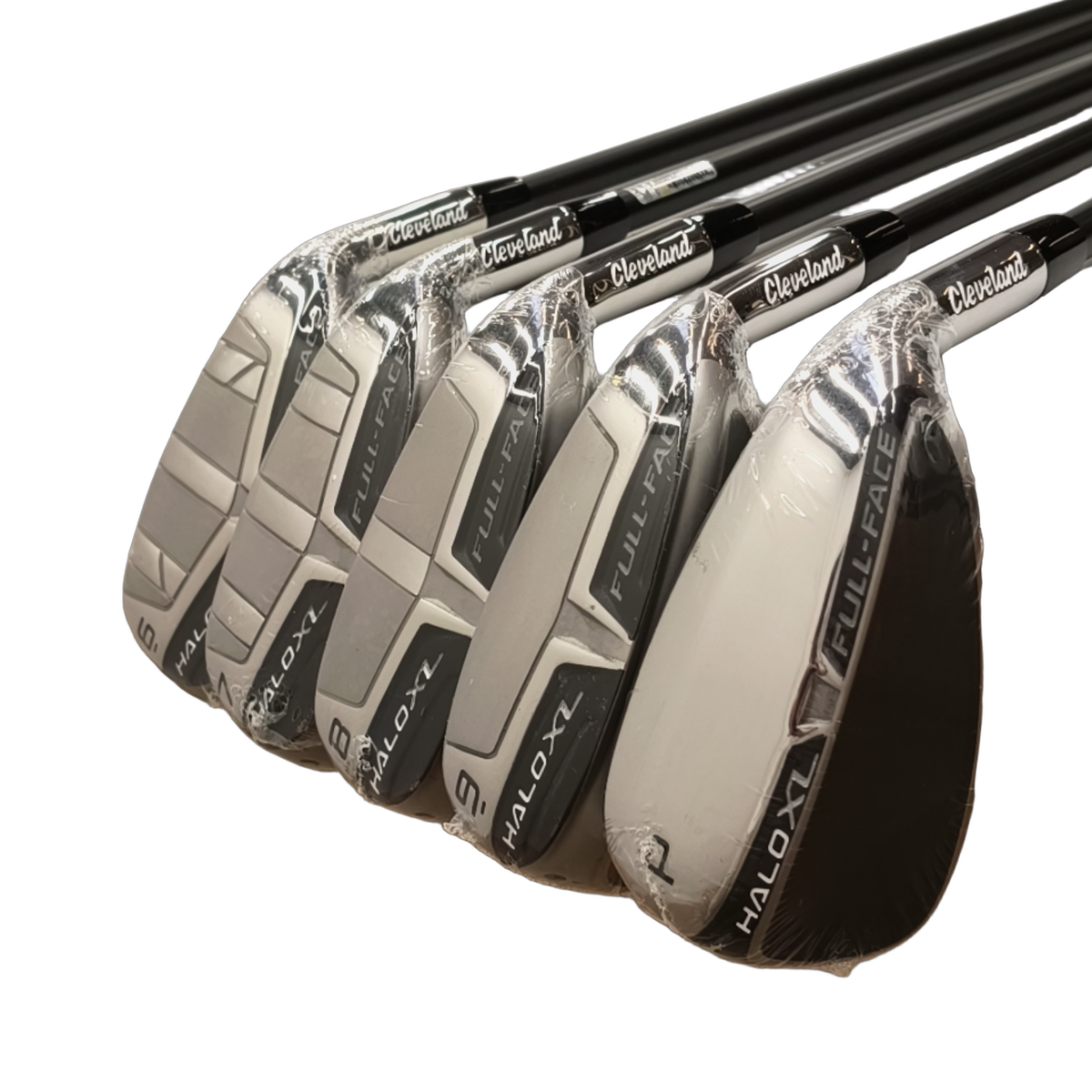 Cleveland Halo XL Full-Face Jernsæt / 6-PW / Flex Regular / Grafit [model:birefnet-general] [bg:handrolled]