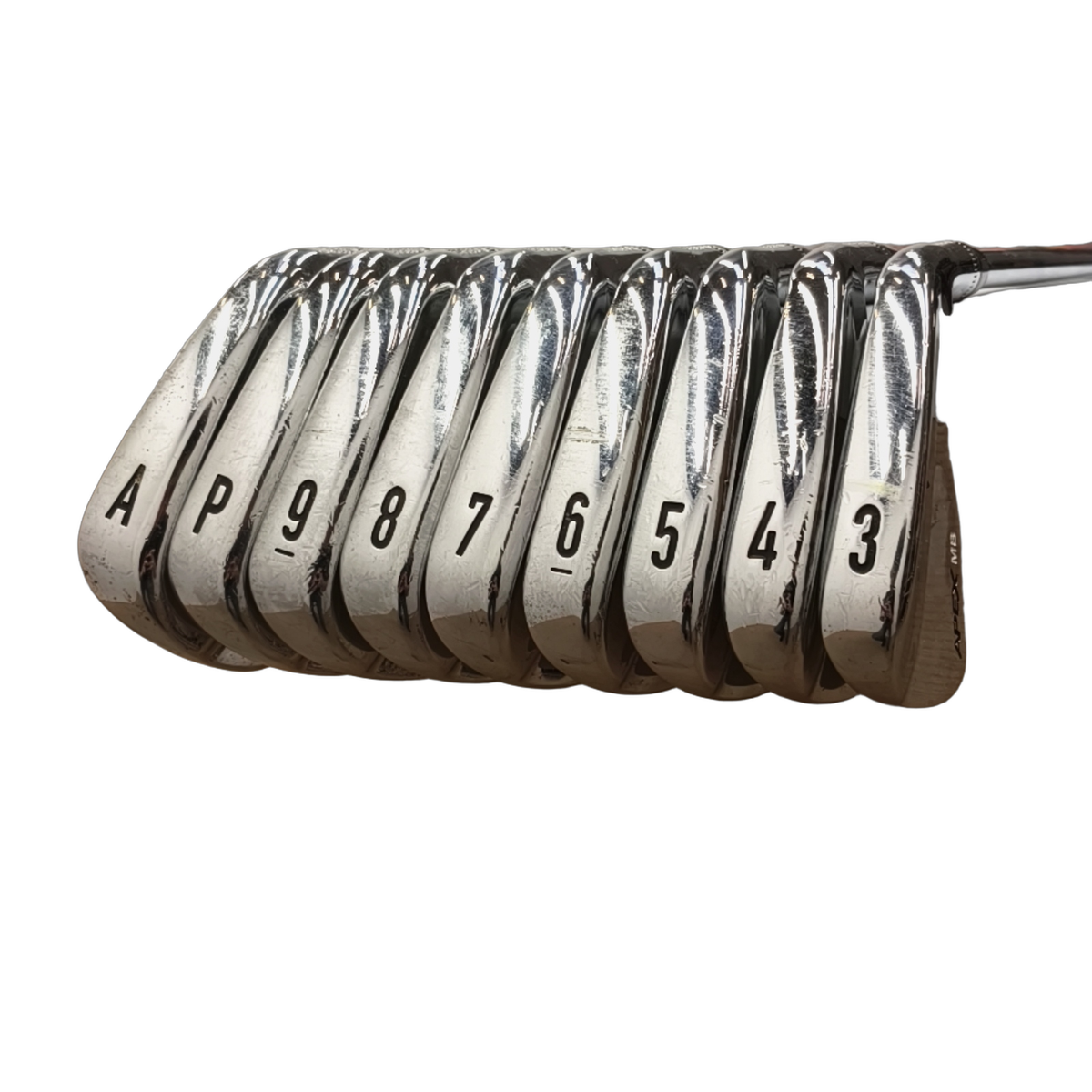 Callaway Apex MB 2018 Jernsæt / 3-PW+AW / Flex X-Stiff / Stål [model:birefnet-general] [bg:handrolled]