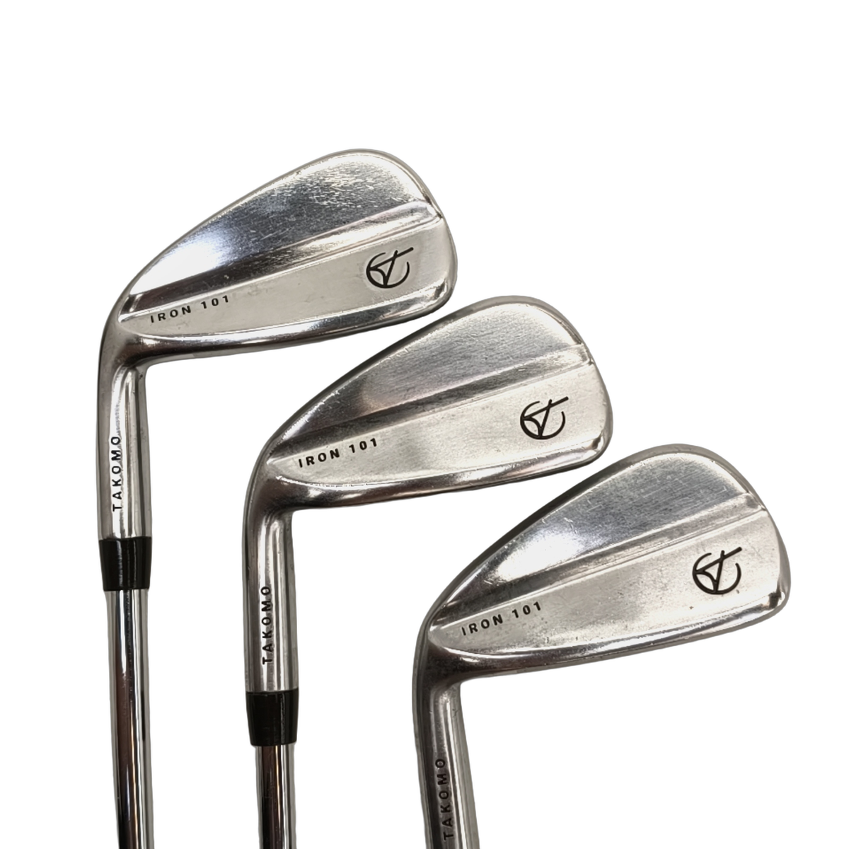 Left Takomo 101 Iron Set / 5-PW / Flex X-Stiff / Steel [model:birefnet-general] [bg:handrolled]
