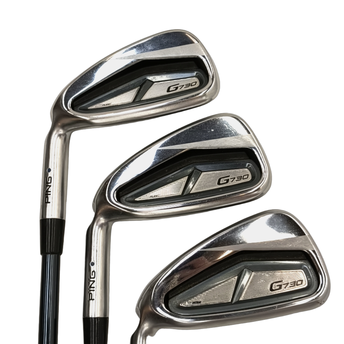 Venstre PING G730 Jernsæt / 6-PW+GW / Flex Regular / Grafit [model:birefnet-general] [bg:handrolled]