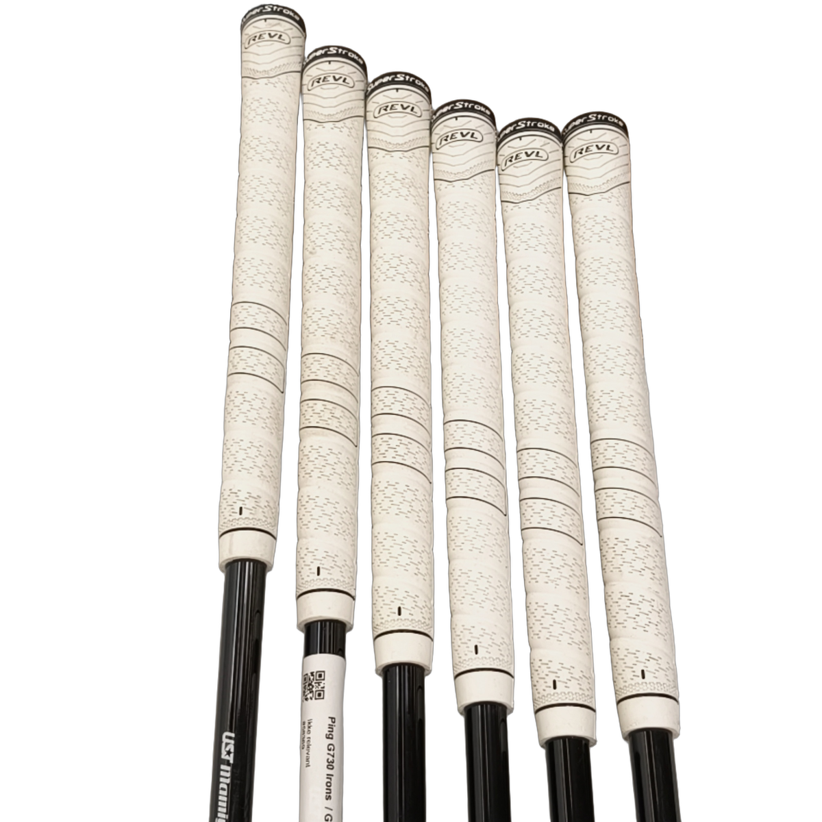 Venstre PING G730 Jernsæt / 6-PW+GW / Flex Regular / Grafit [model:birefnet-general] [bg:handrolled]