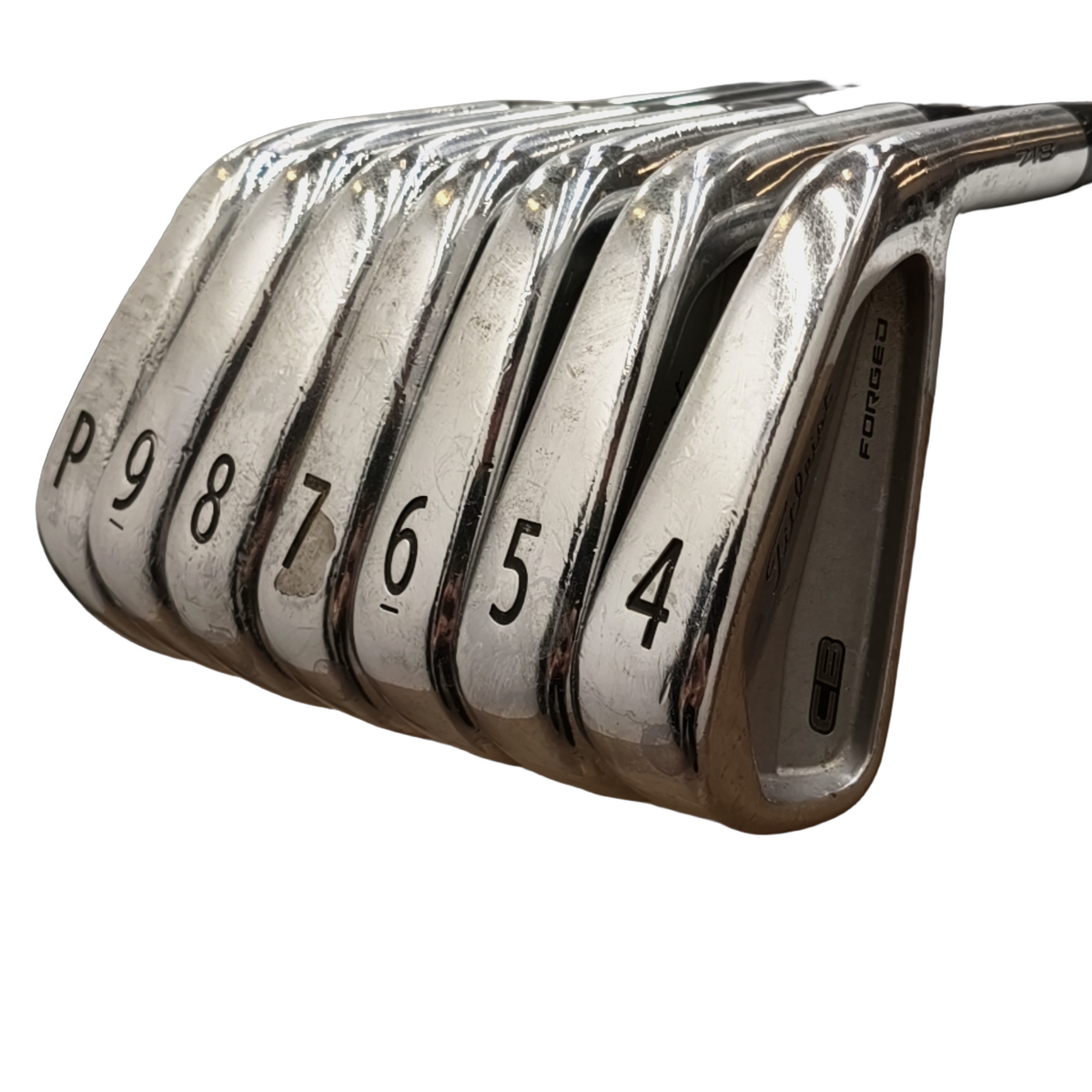 Titleist CB 718 Jernsæt / 4-PW / Flex Stiff / Stål [model:birefnet-general] [bg:handrolled]