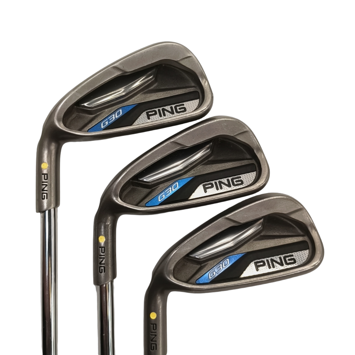 Venstre PING G30 Jernsæt / 5-PW+SW / Flex Regular / Stål [model:birefnet-general] [bg:handrolled]