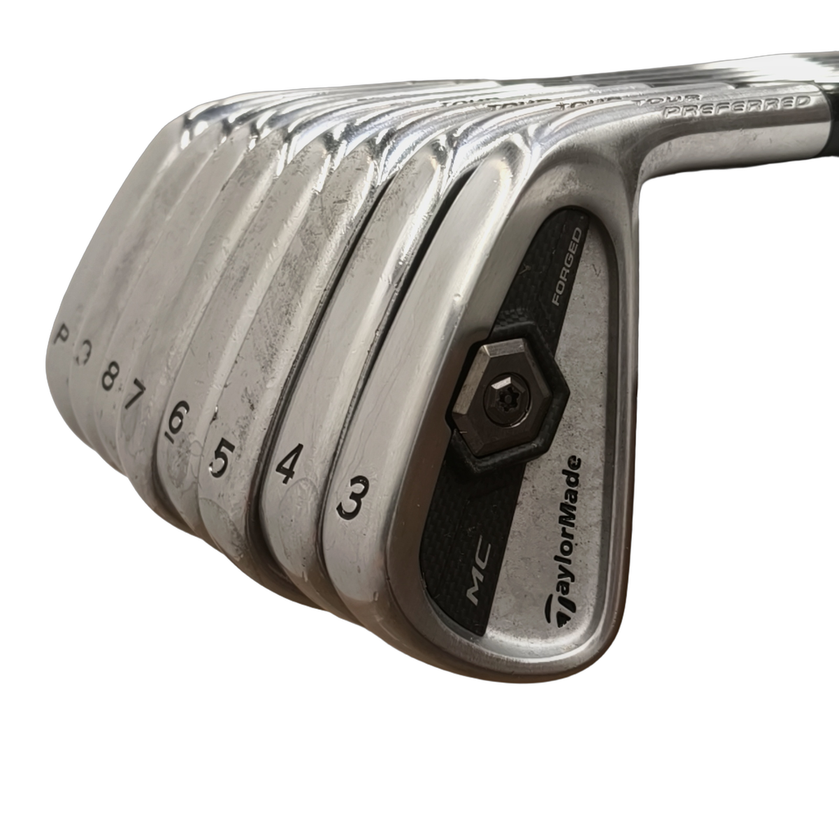 TaylorMade MC Forged Jernsæt / 3-PW / Flex Stiff / Stål [model:birefnet-general] [bg:handrolled]