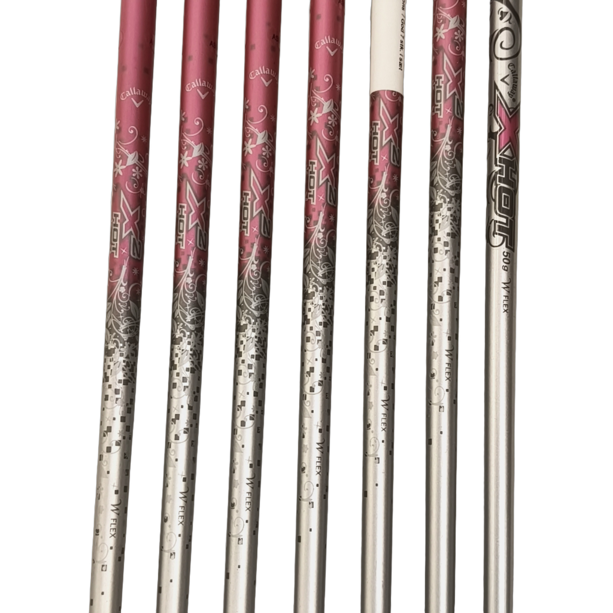 Callaway X2 Hot Jernsæt / 5-PW+AW / Flex Ladies / Grafit [model:birefnet-general] [bg:handrolled]
