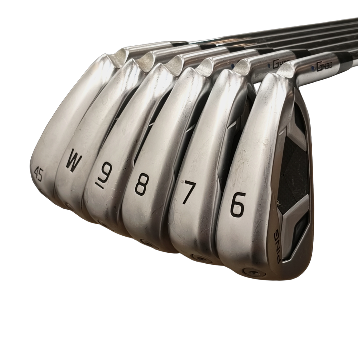 PING G430 Jernsæt / 6-PW+GW / Flex Regular / Stål [model:birefnet-general] [bg:handrolled]