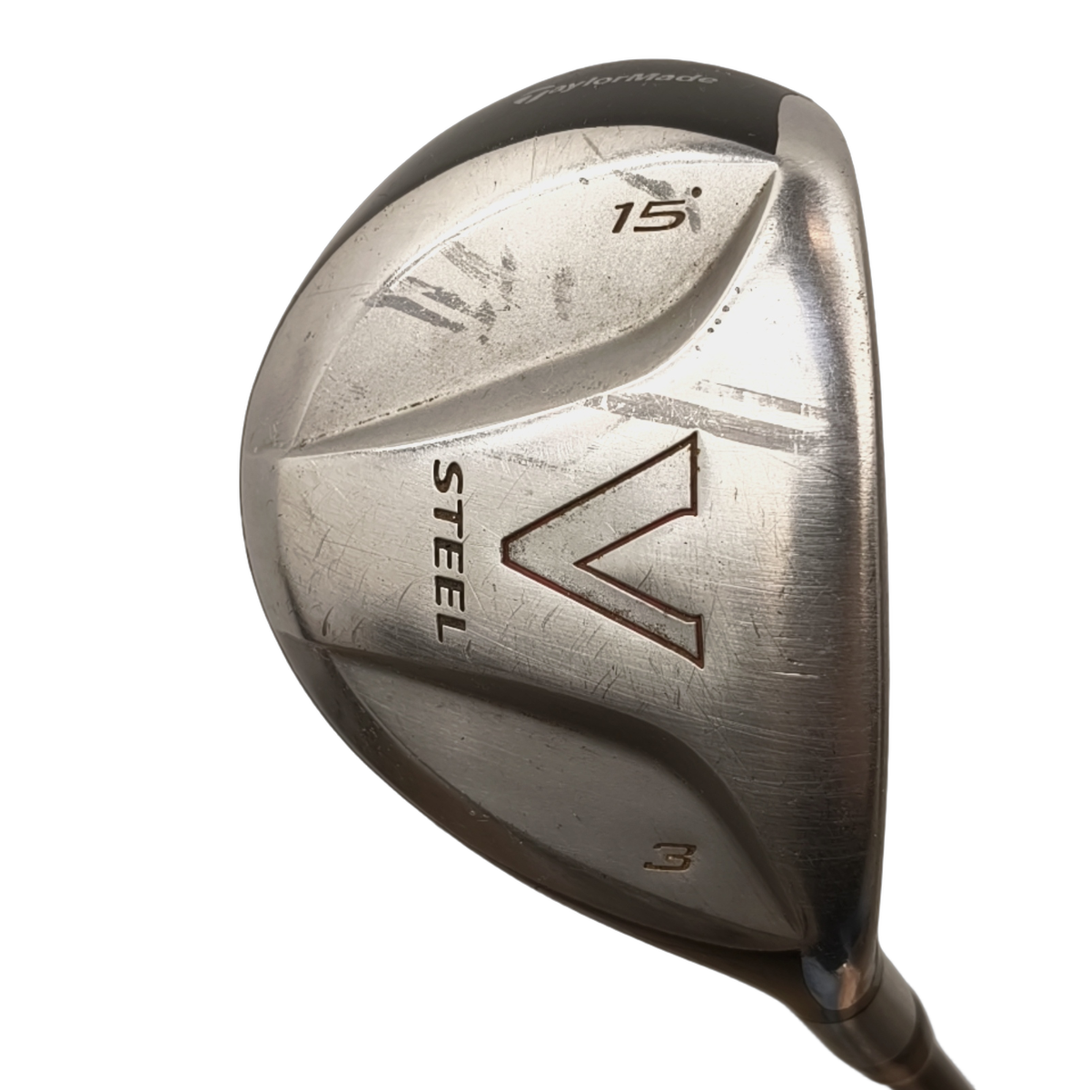 TaylorMade V-steel Fairway Wood / Flex Stiff / #3/15 [model:birefnet-general] [bg:handrolled]