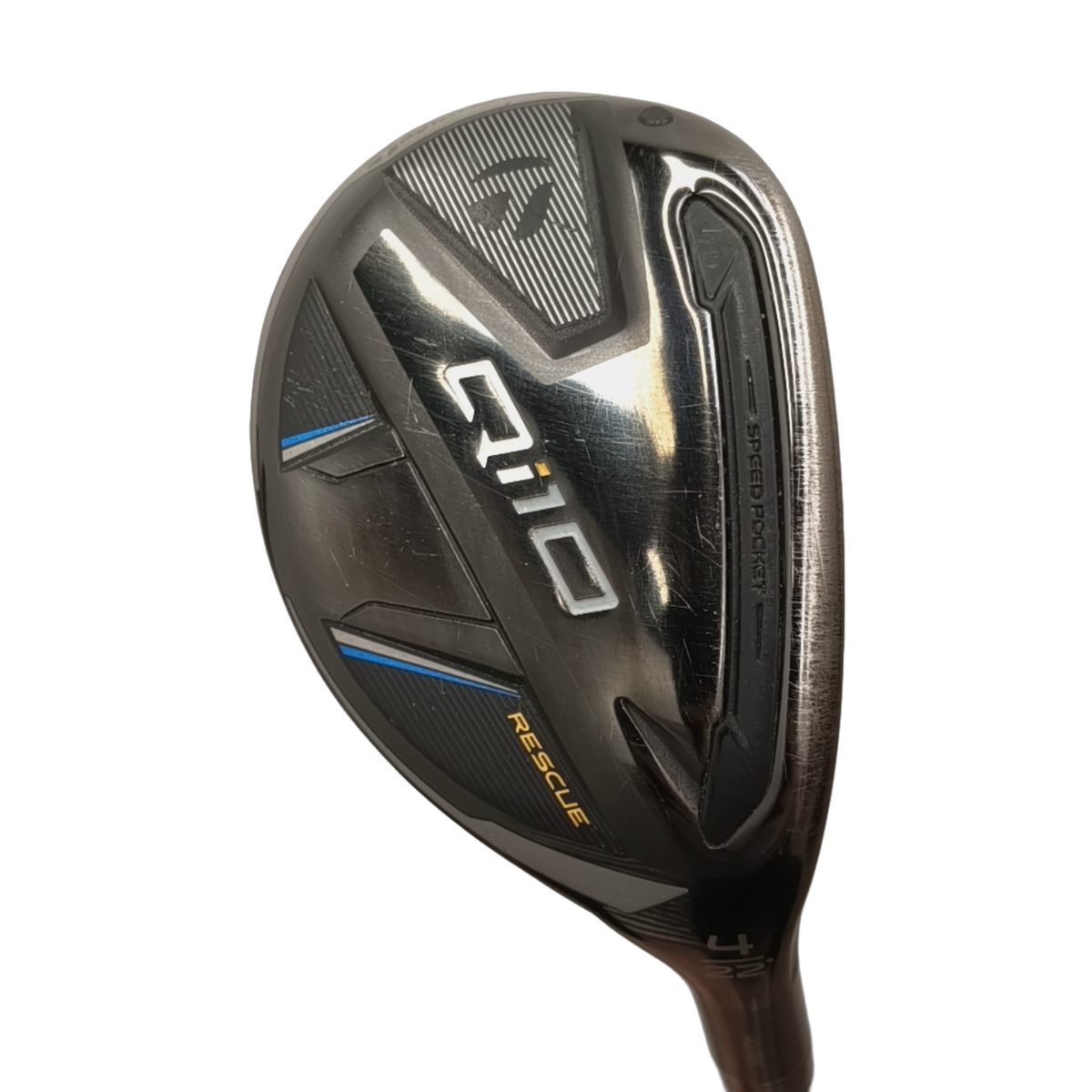 TaylorMade Qi10 Hybrid / Flex Regular / #4/22 [model:birefnet-general] [bg:handrolled]