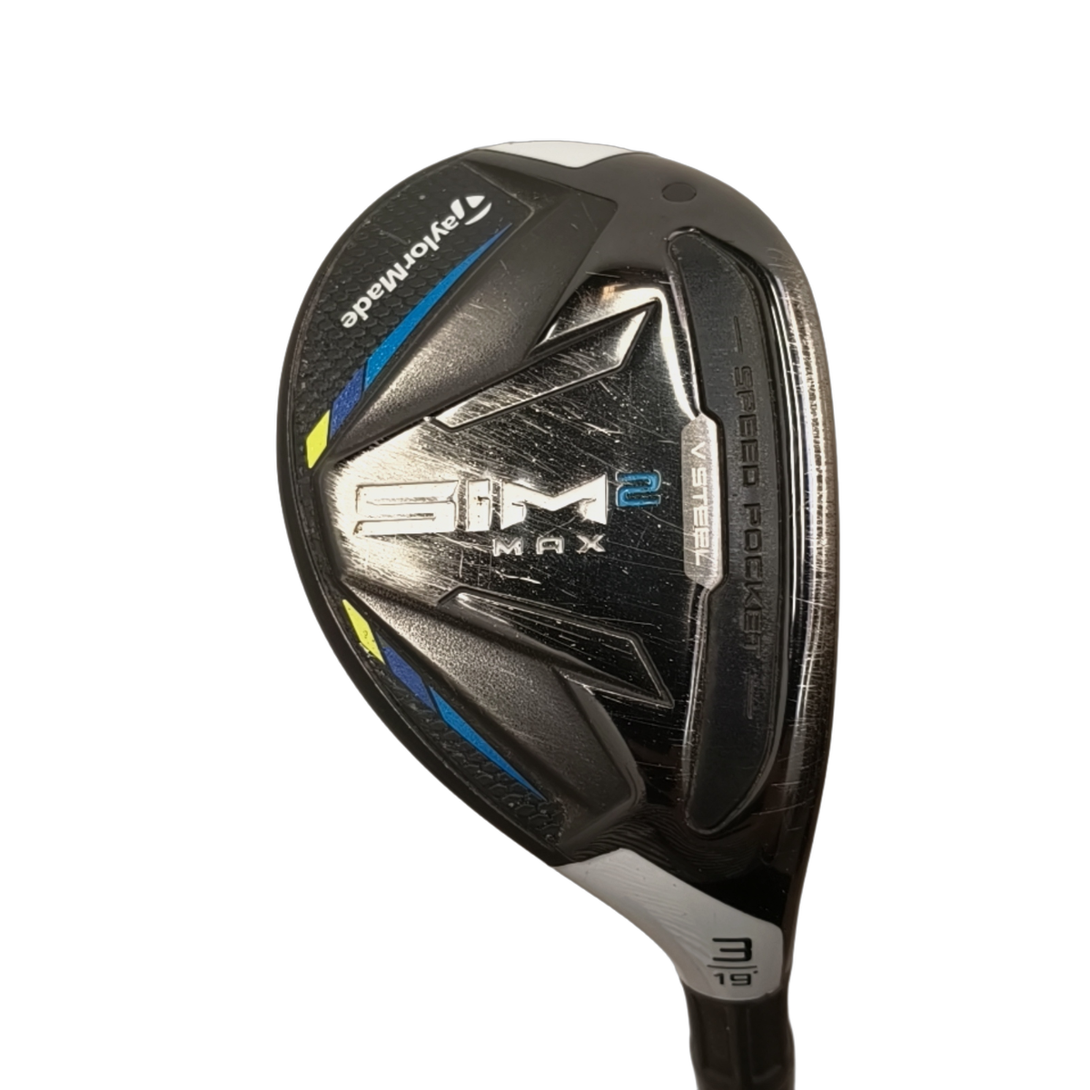 TaylorMade Sim 2 Max Hybrid / Flex Regular / #3/19 [model:birefnet-general] [bg:handrolled]