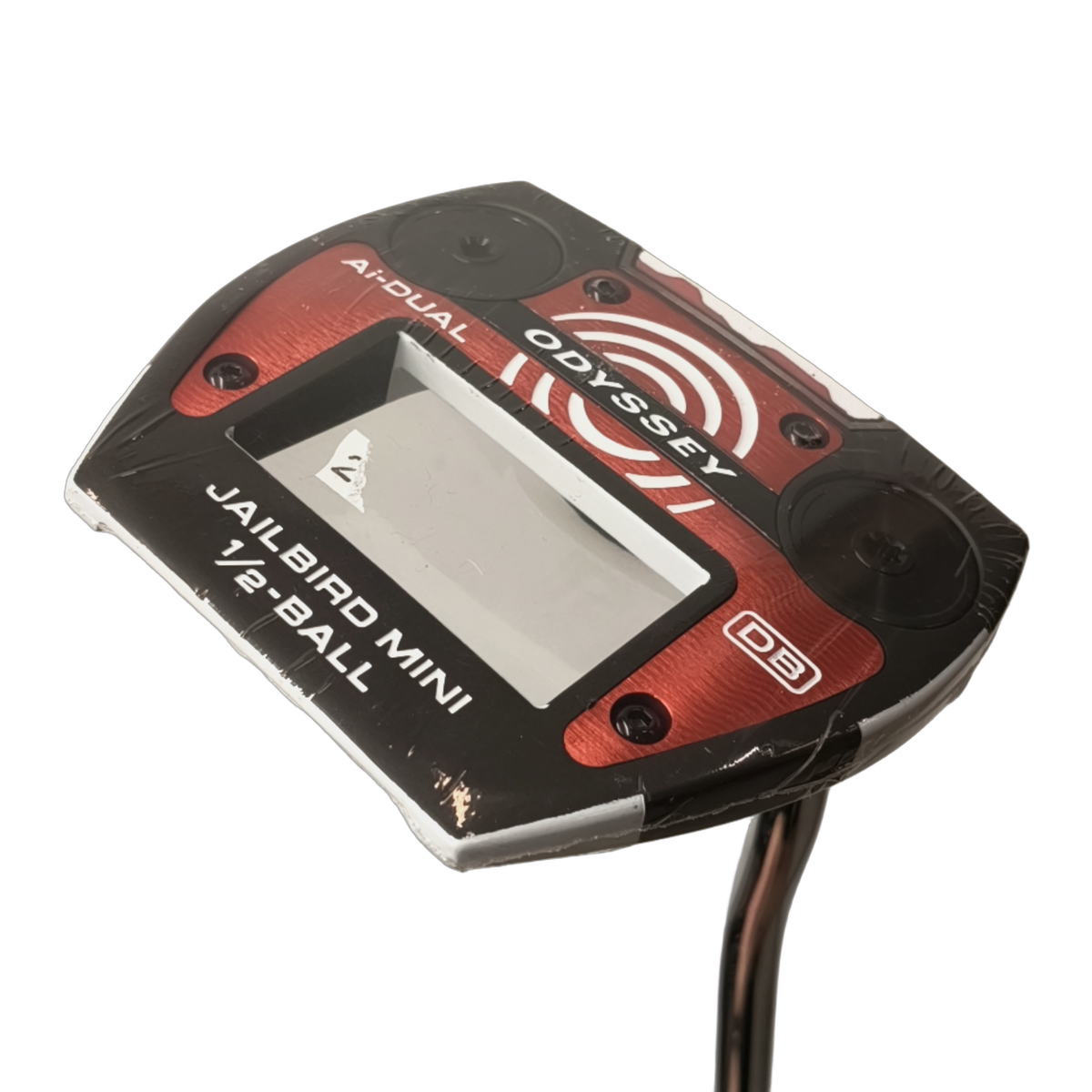 Odyssey Ai-Dual Jailbird Mini 1/2 Ball Putter / 34" [model:birefnet-general] [bg:handrolled]