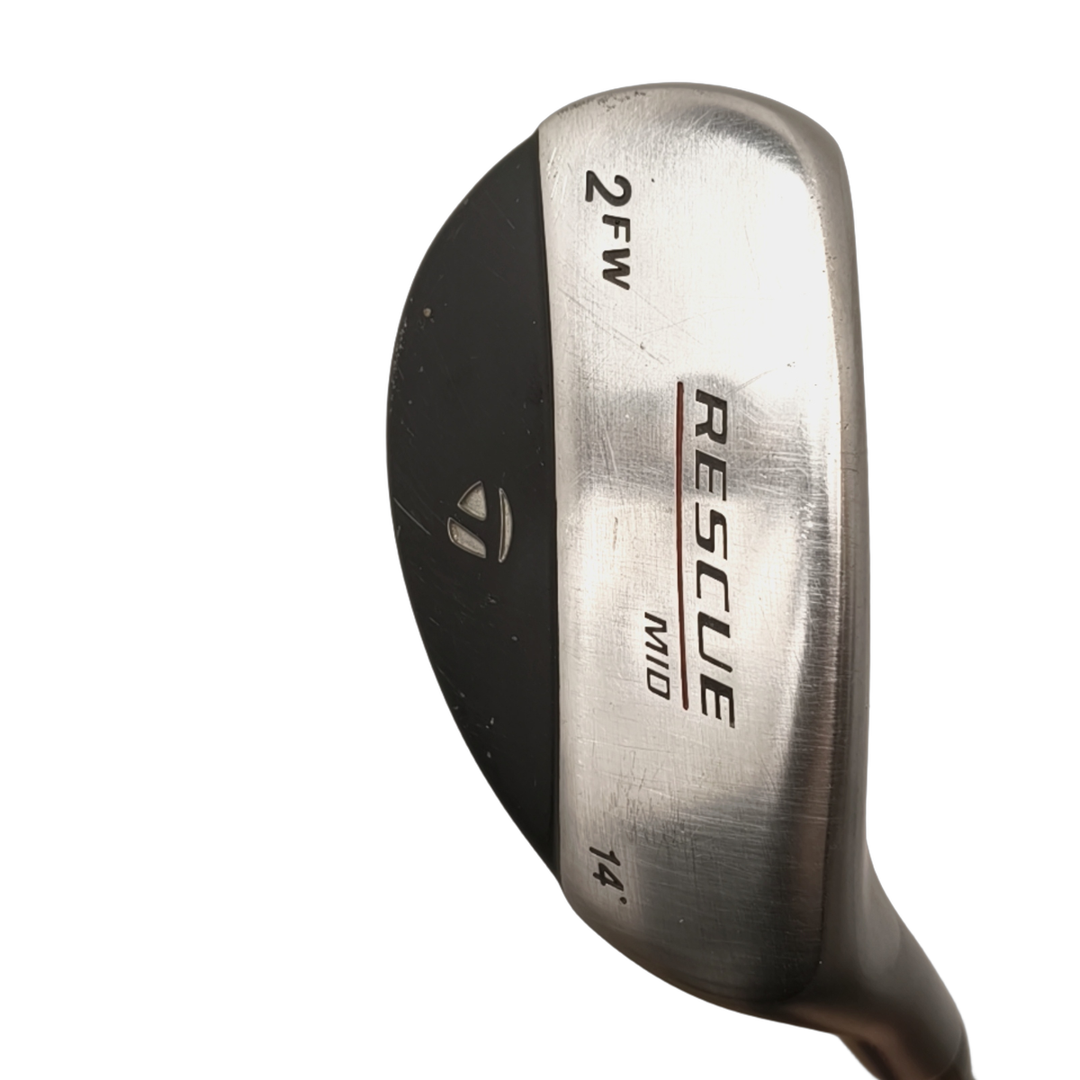 TaylorMade Rescue Mid Hybrid / Flex Stiff / #2/14 [model:birefnet-general] [bg:handrolled]