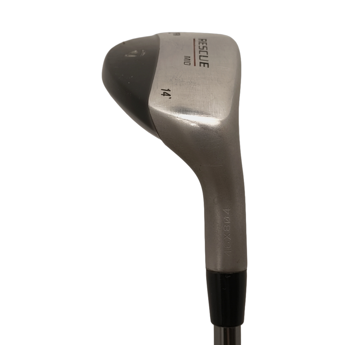 TaylorMade Rescue Mid Hybrid / Flex Stiff / #2/14 [model:birefnet-general] [bg:handrolled]