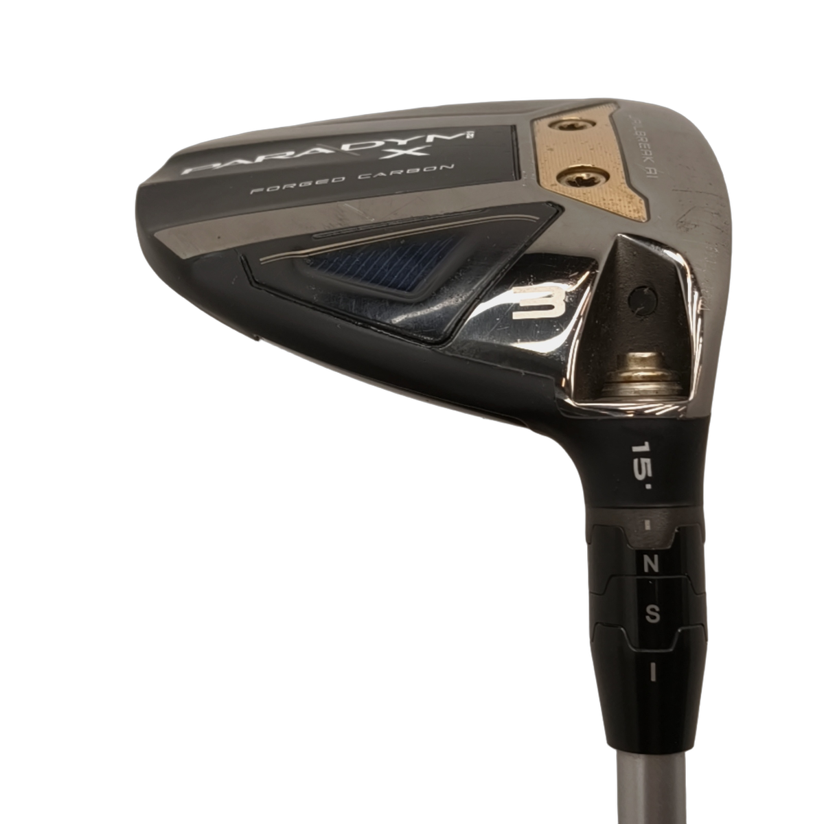 Callaway Paradym X Fairway Wood / Flex A-flex / #3/15 [model:birefnet-general] [bg:handrolled]