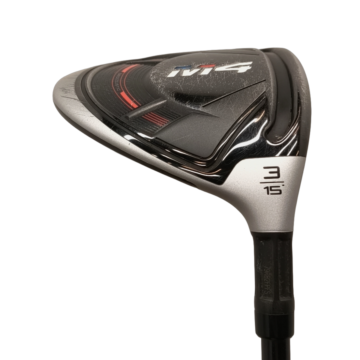 TaylorMade M4 2018 Fairway Wood / Flex Stiff / #3/15 [model:birefnet-general] [bg:handrolled]