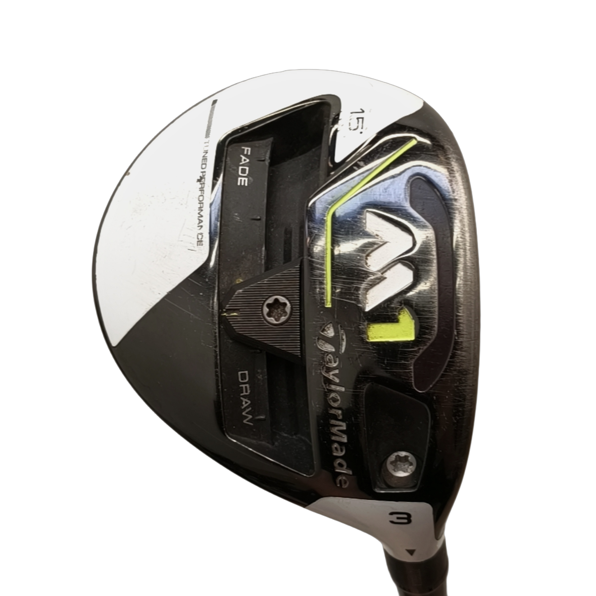 TaylorMade M1 Fairway Wood / Flex Stiff / #3/15 [model:birefnet-general] [bg:handrolled]