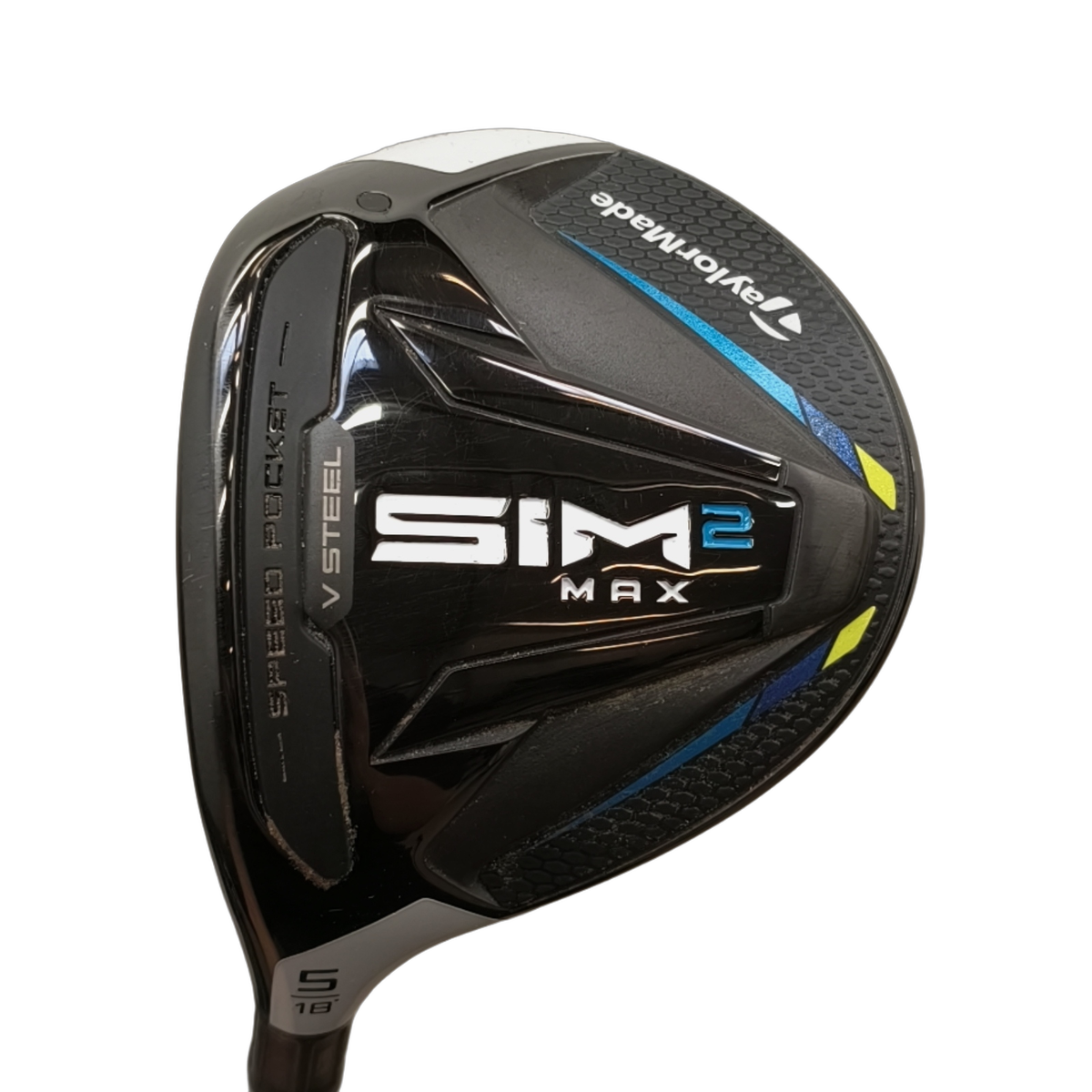 Venstre TaylorMade Sim 2 Max Fairway Wood / Flex Regular / #5/18 [model:birefnet-general] [bg:handrolled]